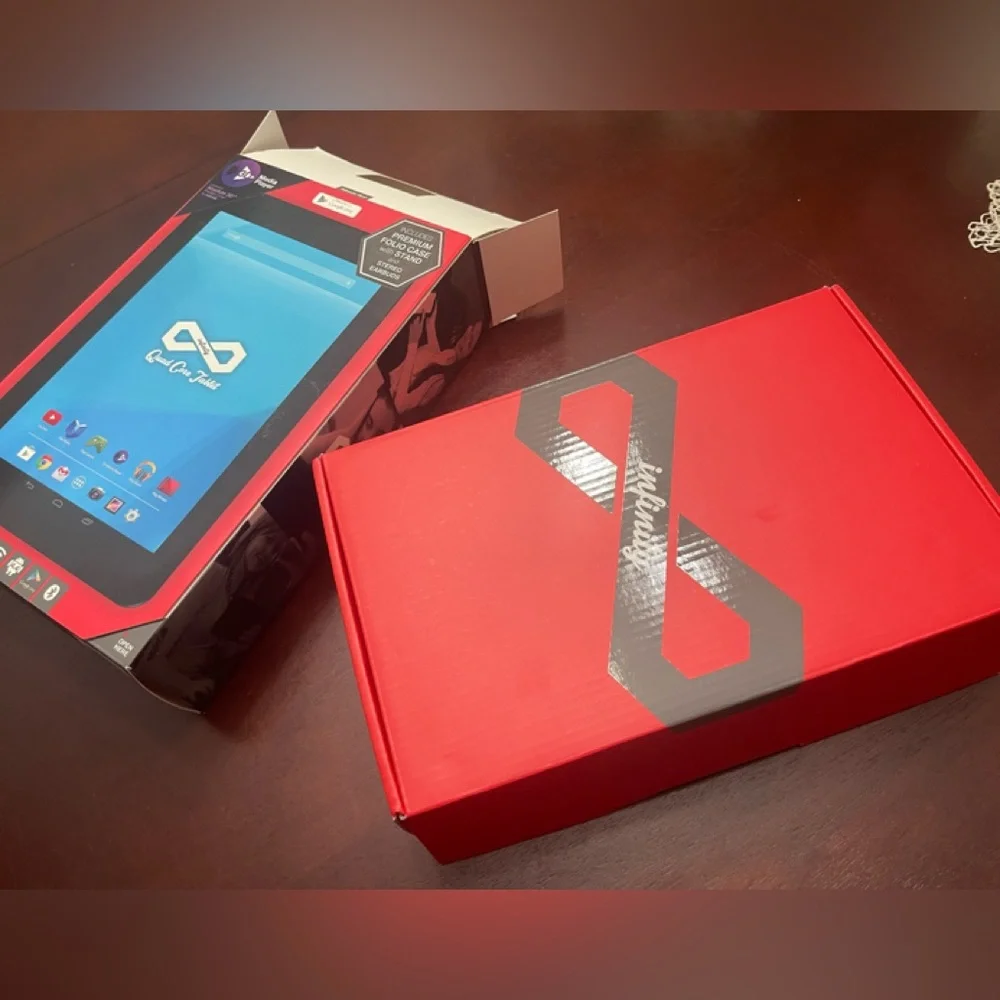 Black Tablet with Infinity Display